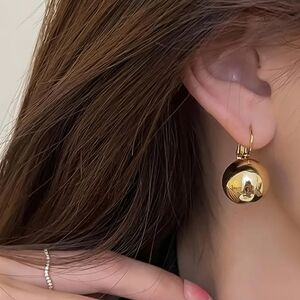 Gold Ball Earrings